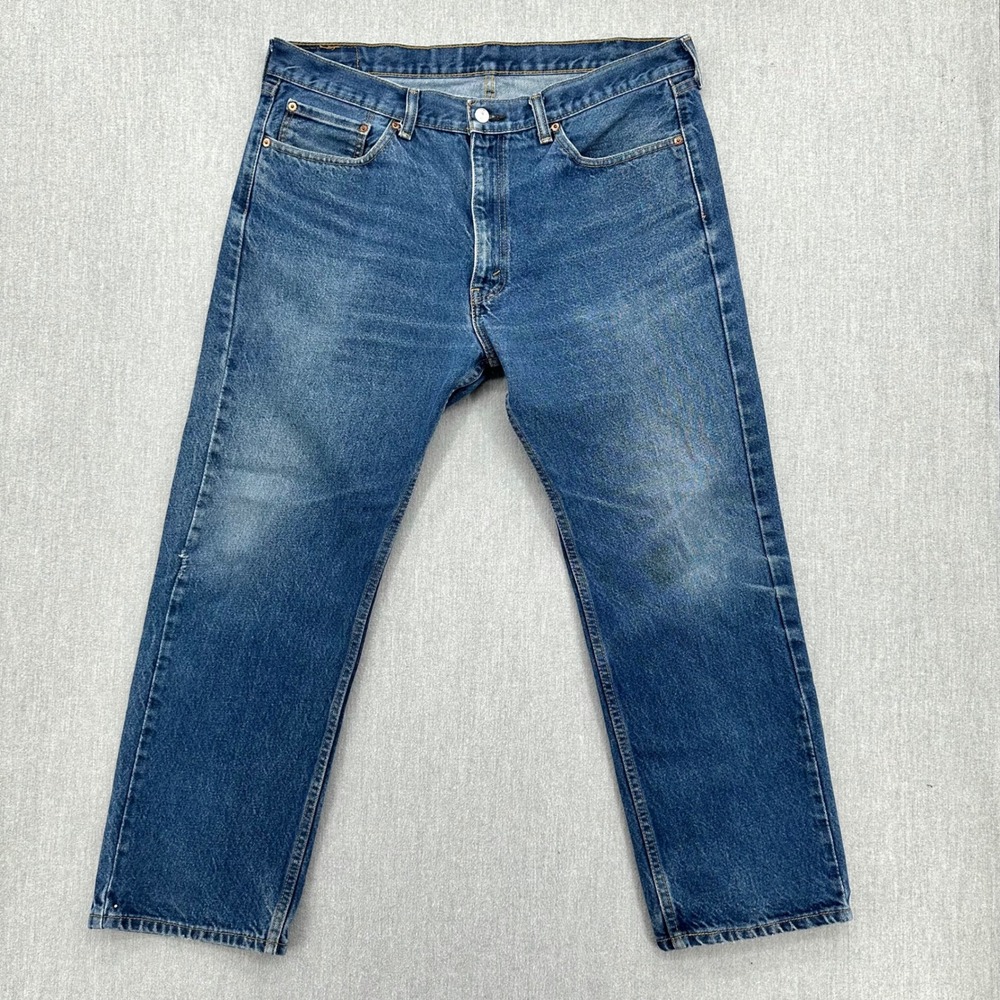 Levi's 505 Jeans Mens‎ 38x29 Blue Straight Fit Denim Pants Classic Cotton